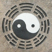 Yin-Yang Bagua, das Logo der Qigong-Heilerin Edith Guba, ausgebildet vom chinesischen Qigong-Großmeister GuoBingsen